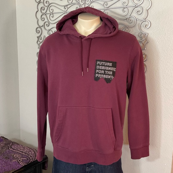 H&M Other - Men’s H&M Burgundy Maroon XL Hooded Sweatshirt